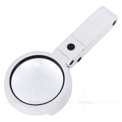 Loupe Eclairante, Loupe à Main sur Pied 5X 11X avec lumière 8 LED, Lampe Loupe à intensité Variable (1/5)
