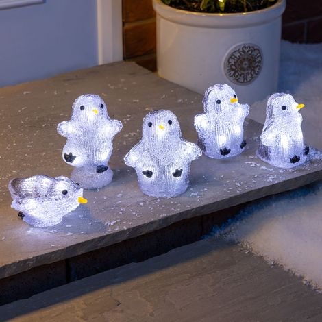 Acrylic Light Up Penguins (Set of 5) (1/5)