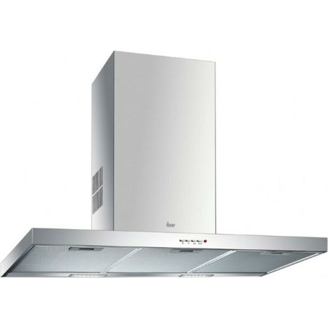 Cappa Classica Teka 60 cm 401 m3/h D Nero in metallo Argentato Acciaio Acero inoxidable (1/2)
