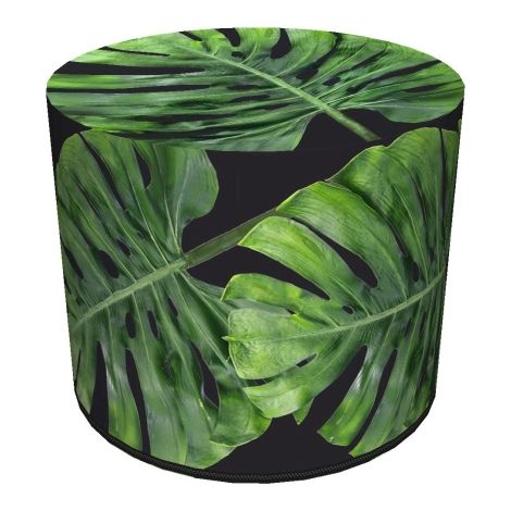 Pouf impermeabile in Cordura per casa e giardino - Motivo Notte delle Galapagos, elegante, comodo, stabile, con cerniera, 40 cm, Bertoni (1/5)