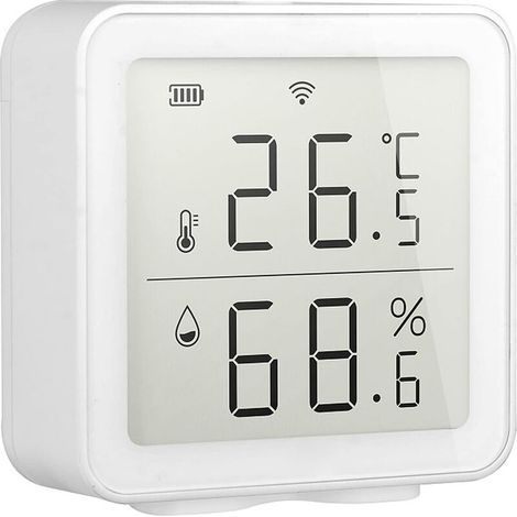 Drahtloser WLAN-Temperatursensor, Thermometer und Hygrometer für Smart Homes, drahtloser Temperatur- und Feuchtigkeitssensor, Smart-Home-Szenensystem, kompatibel mit Alexa (1/5)