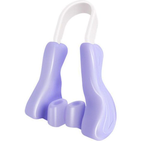 Correcteur de Pont Nasal en Silicone Souple - Redresse et Affine la Forme du Nez, Utilisation Nocturne, Violet (1/5)