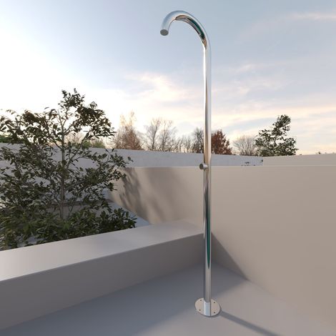 Colonna Doccia Per Esterno in Acciaio Inox - Zoe