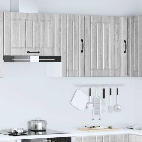 Pensile da Cucina Mobile pensile Lucca Grigio Sonoma in Legno Multistrato (1/5)