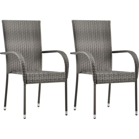 Maison Exclusive - Set Mobili da Pranzo per Giardino 3 pz Grigio