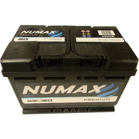 Batterie de démarrage Numax Premium L3 096UR 12V 80Ah / 680A (1/2)