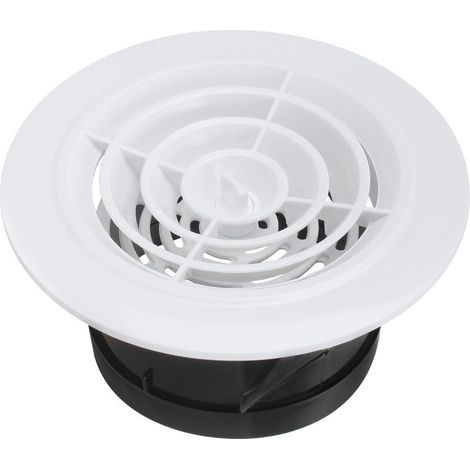 Grille de ventilation de plafond en ABS de 4,7 pouces, adaptée au salon, à la salle de bain, à la cuisine, à l'évent cyclonique, ouverture de 75 mm (1/5)