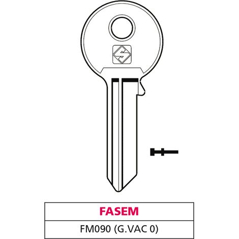 Silca CHIAVE OTTONE FM090 (G. VAC 0) FASEM 20.00 pz