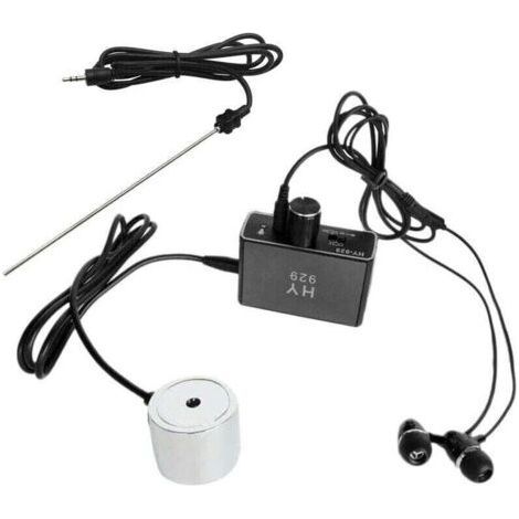 Water Pipe Leak Detector Sensor Monitor Tester Kit Dual Probes Earphones High Sensitivity Pipeline Water Locator Kit, EU Plug (1/4)