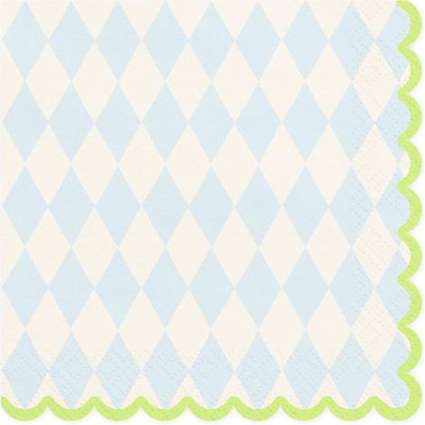 Serviettes de table en papier losanges - Mélange de couleurs - Décoration de table pour fête, événement, anniversaire (1/3)