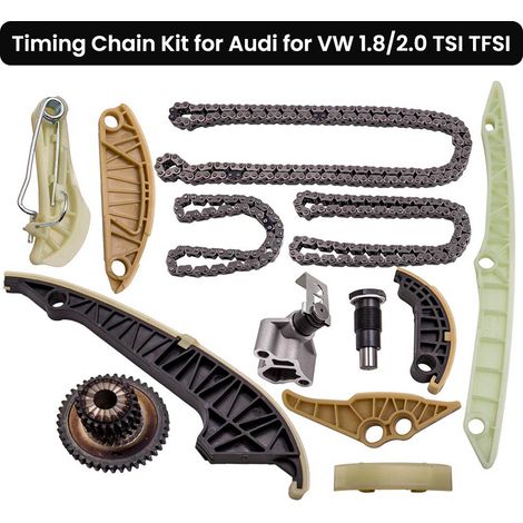 Kit Chaîne Distribution Pour Audi A3 A4 A5 A6 VW GOLF EOS Passat SKODA 1.8 2.0 (1/5)