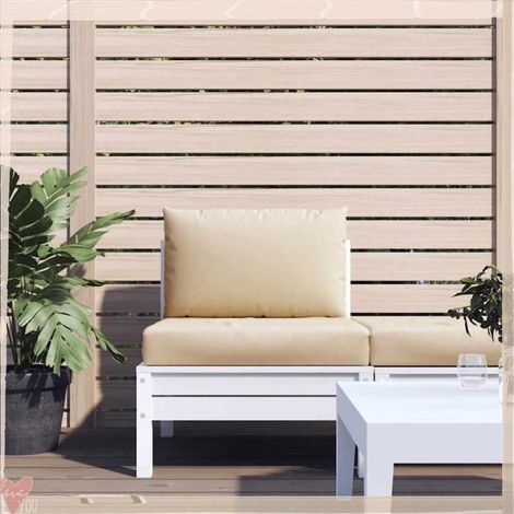 361757 Coussins de palette lot de 2 beige tissu oxford (1/5)