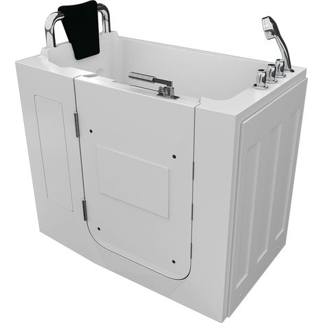 Sitzbadewanne Senioren Wanne Sitzwanne mit Tür S08-TH-A-L 68x110cm