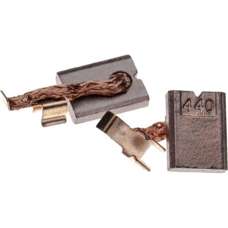 vhbw 2x Carbon Brushes for Electric Motor 3 x 10 x 13.4mm Compatible with Makita DDF458, DFR550, DFS451, DHP446, DHP448, DHP451 Power Tools (1/5)