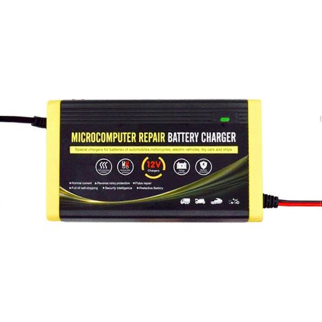 Intelligentes 12V 6A Autobatterieladegerät für Motorräder, Autos, SUVs, Trockenbatterien, W