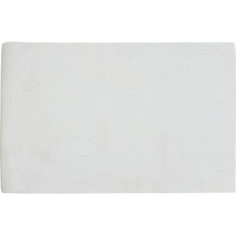 Tappeto shaggy a pelo lungo effetto pelliccia 160 x 230 cm Bianco sporco - BUNNY (1/3)