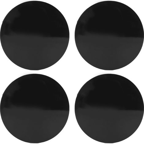 Eosnow Centre de roue de voiture, 4 pièces, 56mm, capuchon de moyeu, noir, Compact, couvercle de jante, universel pour véhicule