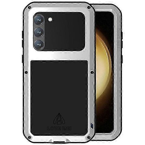 LOVE MEI Hülle für Galaxy S23+: Stoßfeste Silikon- und Metallhülle, inklusive Displayschutzfolie aus gehärtetem Glas, sturzsichere Hülle (1/5)