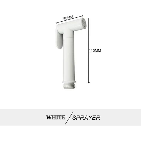 (Pulvérisateur blanc) Ensemble de douchette de bidet portable, robinet de bidet mural en laiton doré rose, pommeau de douche de salle de bain autonettoyant (1/4)
