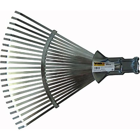 WURKO rastrilla ajustable 22 d. cromo sin mango , Rastrilla ajustable R2 A, Wurko. Con esta rastrilla podrá retirar hojas y cesped y limpiar el jardín de forma precisa, ya que incl