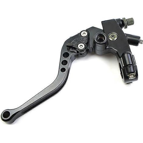Levier de maître-cylindre d'embrayage 22 mm pour moto Honda CBR600 F4 2005, KX250F, Yamaha R6 2016, Kawasaki Vulcan 1500 - Noir, gauche (1/5)