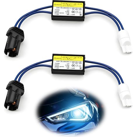 Résistance Canbus T10 W5W Décodeur Anti Erreur 12V Connecteur Rigide (1/5)