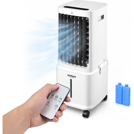 Raffrescatore Evaporativo 8,5l Con Telecomando – Display Led Touch, 3 Velocità, Timer 7h E 80w
