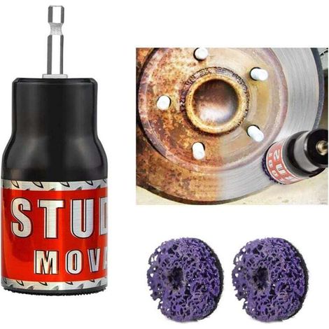 Nettoyeur de goujons de roue 1/2" - Compatible clé à chocs - Pour dégripper écrous rouillés - Usage garage