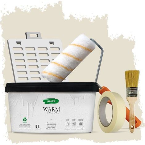 Pintura - PECTRO - Monocapa - 4L - Color Champagne - Interior Lavable