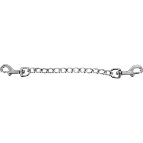 Zado - Catena in argento con due moschettoni, 15 cm (1/4)