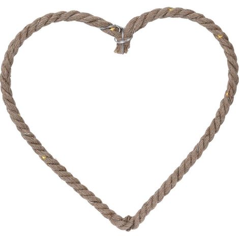 Weihnachtsbaumschmuck LED aus Jute, 40 cm, Tannenbaum