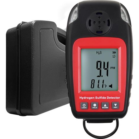 Sulfid Detektor H2S Gas Detektor Tragbarer Monitor Ton und Blitz Alarm H2s Gas Monitor für Sicherheit und Umwelt Überwachung