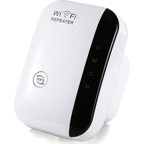 Répéteur WiFi 300M Amplificateur de Signal Sans Fil Routeur Extension Réseau Prise EU 100-240V (1/5)
