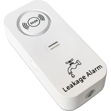 Détecteur de Fuite d'eau Alarme de Fuite et de Goutte d'eau Sirène 90dB Détecteur d'eau sans Fil pour Salle de Bain, buanderie, Cuisine (Pack de 2) (1/5)