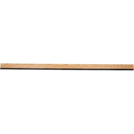 COFAN burlete roble adhesivo de aluminio con labio 1,05 m , El burlete adhesivo de aluminio con labio de goma sella la parte inferior de puertas sobre suelos lisos como parqué, bal (1/5)