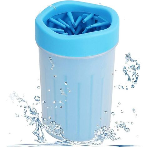 Tasse de lavage des pieds, tasse de lavage des griffes, dispositif de lavage des pieds, brosse en silicone souple, chat et chien (1/5)