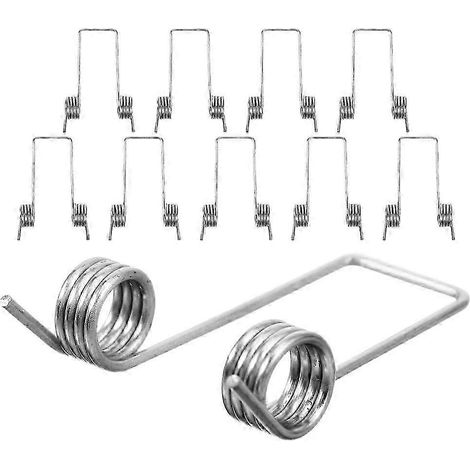 Ressort de torsion de rechange pour couvercle basculant de poubelle, en acier inoxydable, 3,5 x 2 x 1 cm, 10 pièces. (1/5)