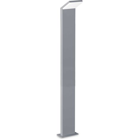 Ideal Lux STYLE Integrierte LED-Pollerleuchte für den Außenbereich, 100 cm, Grau, 1050 lm, 3000 K, IP54