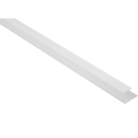Profilé en U Logement Côté inégal PVC 12,5mm Lemal PT5: 10 Mètres / 5 Bandes