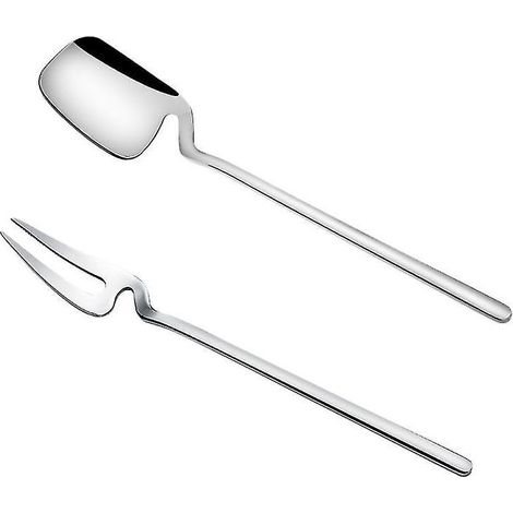 Gabeln und Löffel aus Edelstahl zum Essen (1/3)