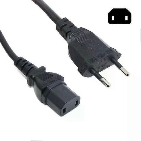 Adaptateur secteur universel à 2 broches mâle vers IEC320 C17 femelle pour PS4 Pro (norme UE/US) (1/5)