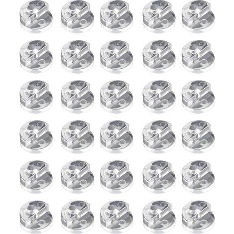 30 Glasbefestigungsclips, Clips für Glasmöbel, Kunststoffclips für Glasscheiben, Clips für Rahmen mit einer Dicke von 3 bis 4 mm (1/5)