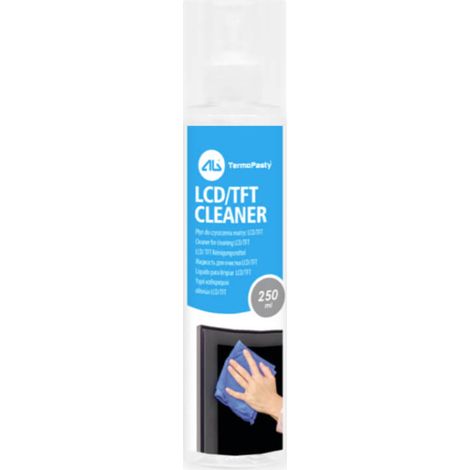 Liquido detergente incolore per matrici LCD/TFT, 250 ml, per schermi a cristalli liquidi.