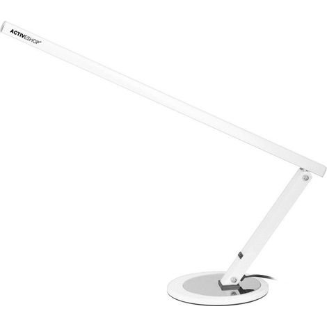 Lámpara de escritorio LED delgada blanca (1/3)