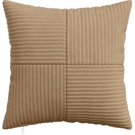 vidaXL Funda de almohada 2 pcs ALMELO Marrón 50 x 50 cm pana (1/2)