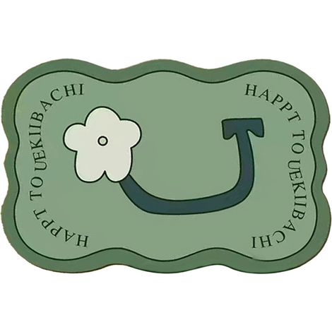 Tapis de sol de salle de bain en boue de diatomée, tapis absorbants antidérapants pour porte de toilettes (1/5)