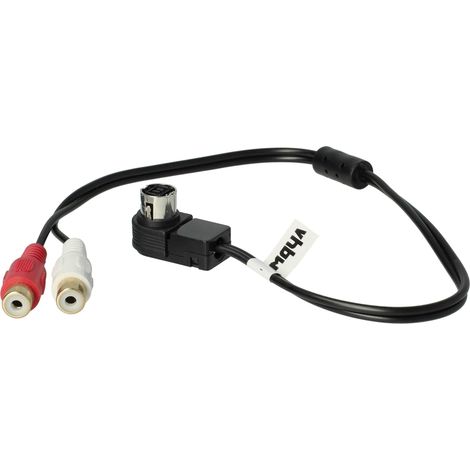 vhbw Audio Input Cable compatible with Alpine devices with AI-Net function - Adapter, 60 cm Black