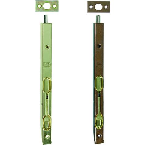 Catenacci a leva frontale da incasso - Specifiche: mm 250X16 ottonato verniciato (D.00320.25.03)