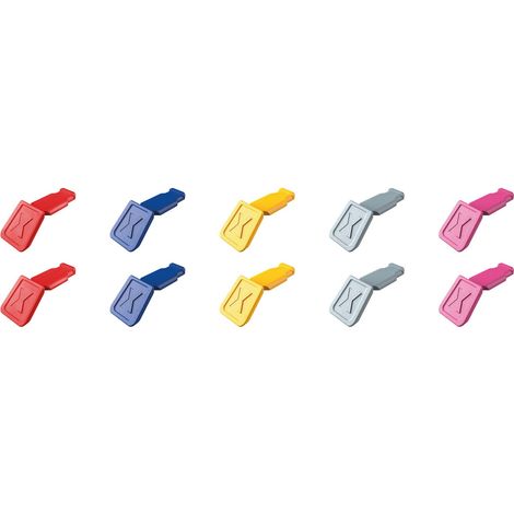 KNIPEX 00 61 10 C V01 Clips ColorCode mélange de couleurs 1 (10 pièces)