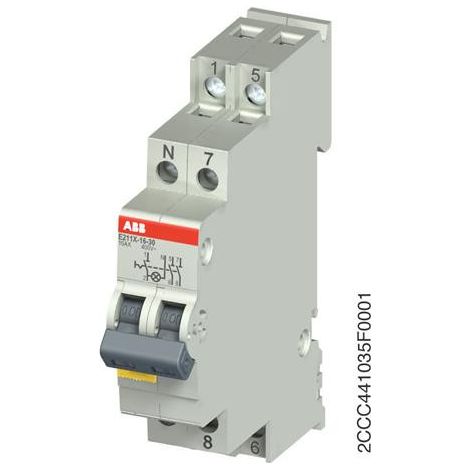 Interrupteur lumineux compact 25A 250/415V AC E211X-25-20 2CCA703111R0001 ABB 703111